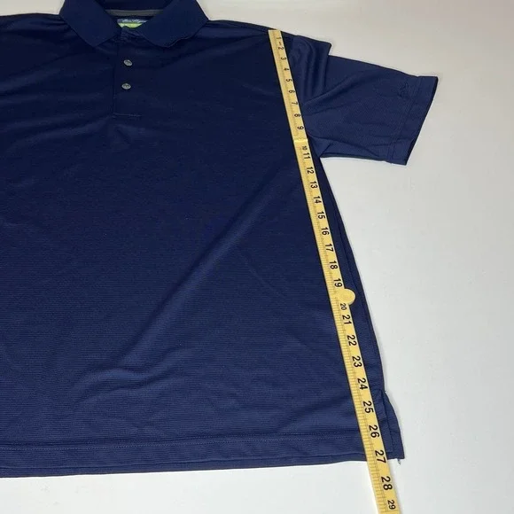 Ben Hogan Performance Polo Shirt Men L Blue Golf Polyester Stretch - Picture 9 of 9